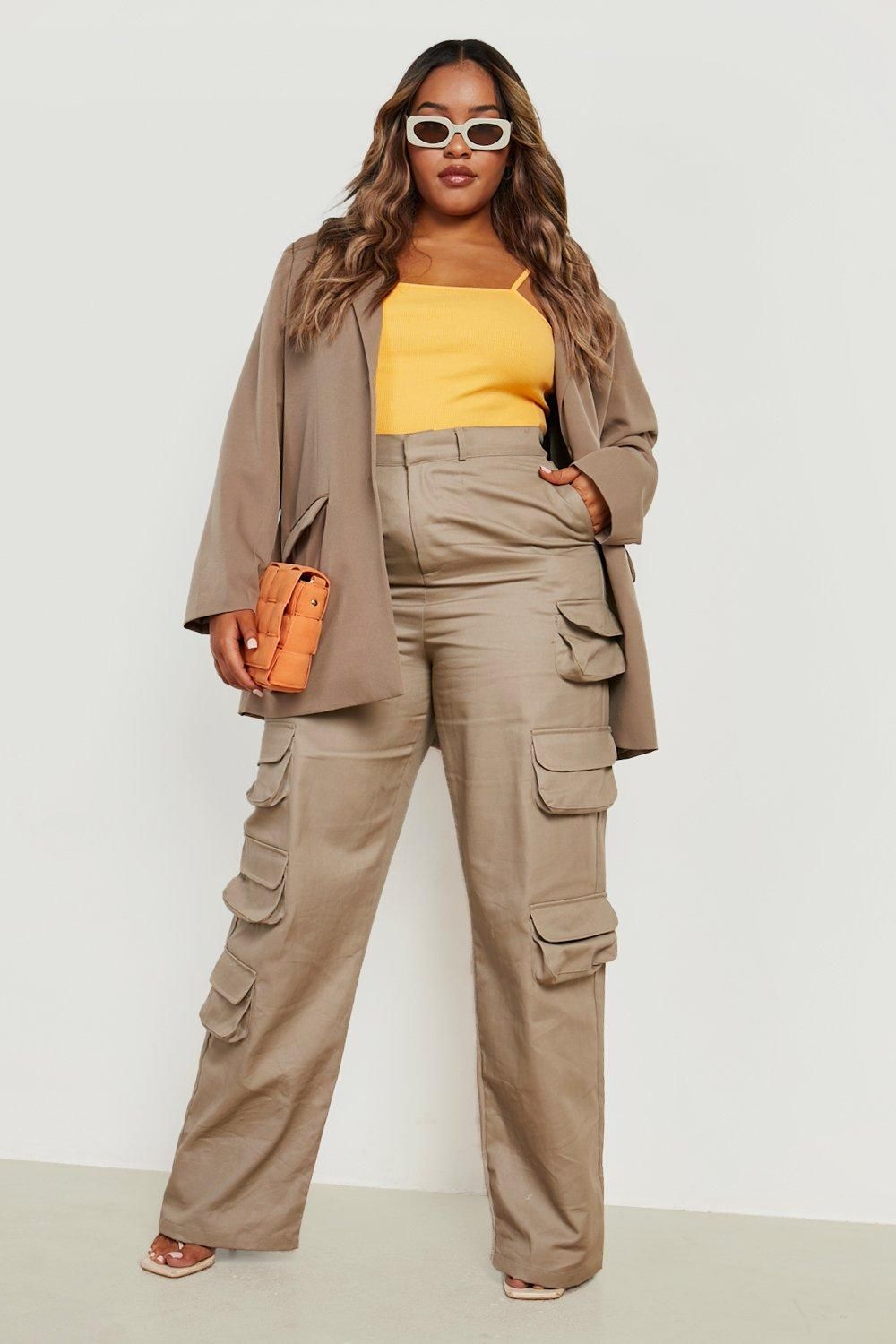 cargo pants outfit ideas for plus size girls｜TikTok Search