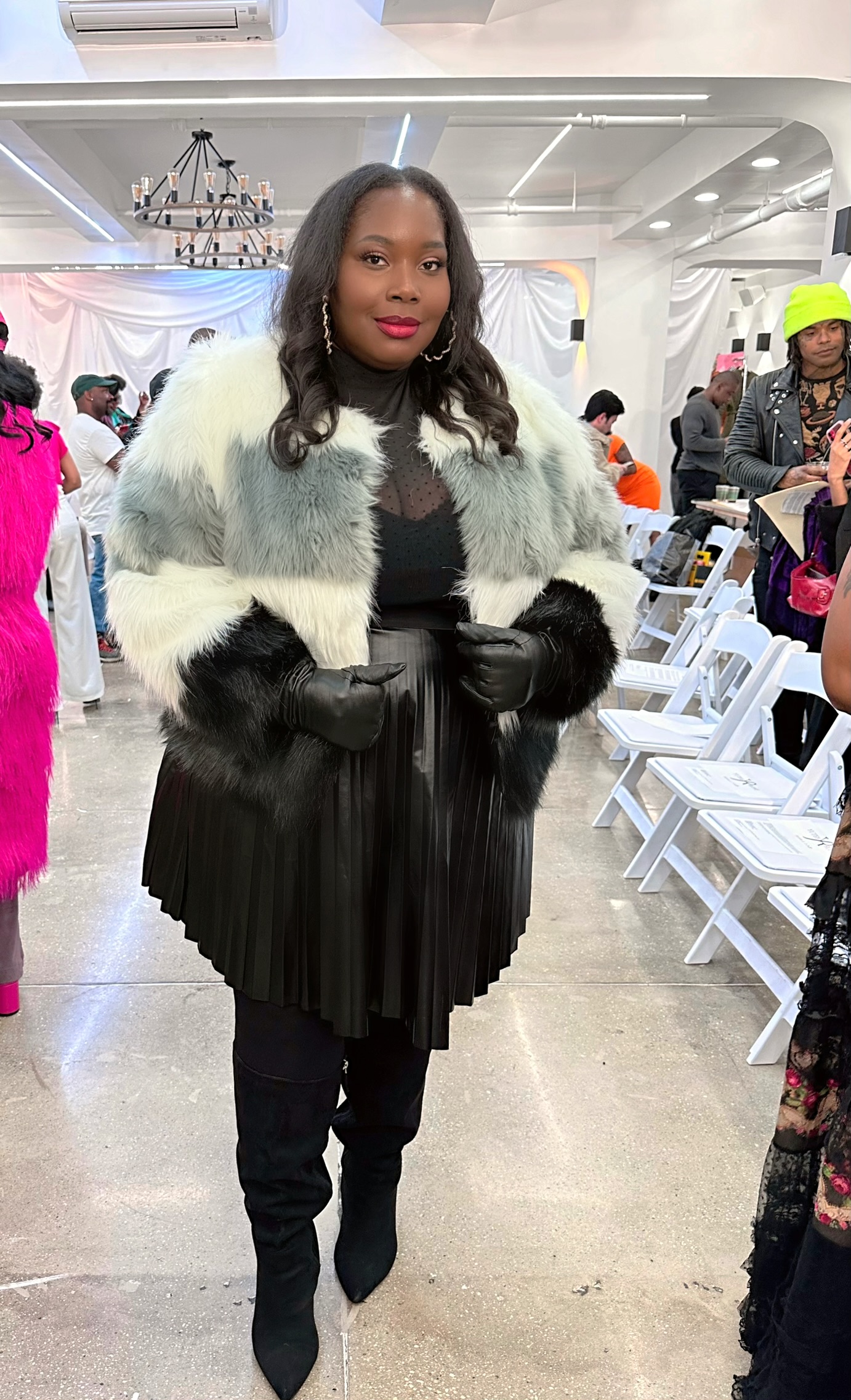 plus size winter outfit for new york fashion week style