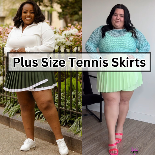 plus size pleated tennis skirt