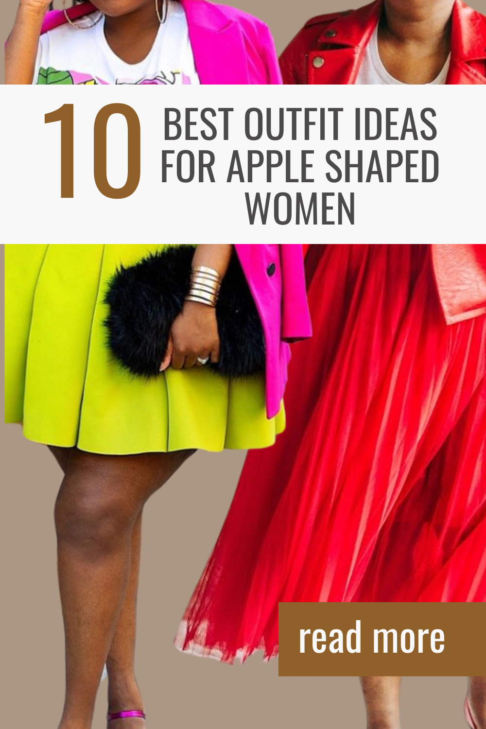 apple shaped body outfits for plus size women