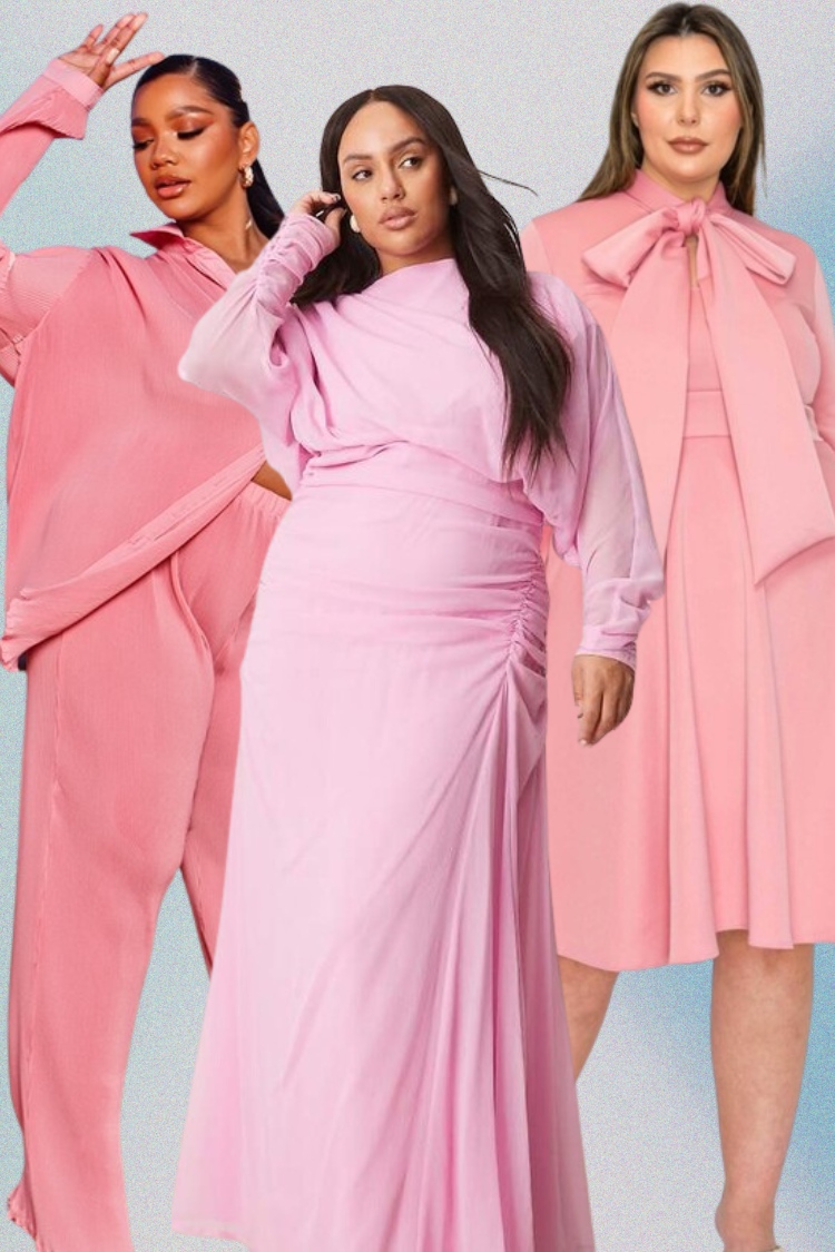 Petal pink plus size 2025 spring fashion trends